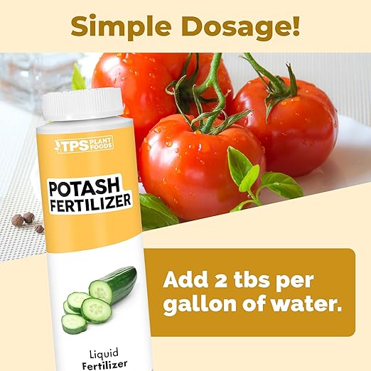 Potash Fertilizer – Liquid Potassium Supplement for More Blooms, Better Fruit & Stronger Plants, 8 oz