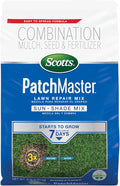 Scotts PatchMaster Lawn Repair Mix Sun + Shade Mix, Combination Grass Seed, Fertilizer, and Mulch, 10 lbs.