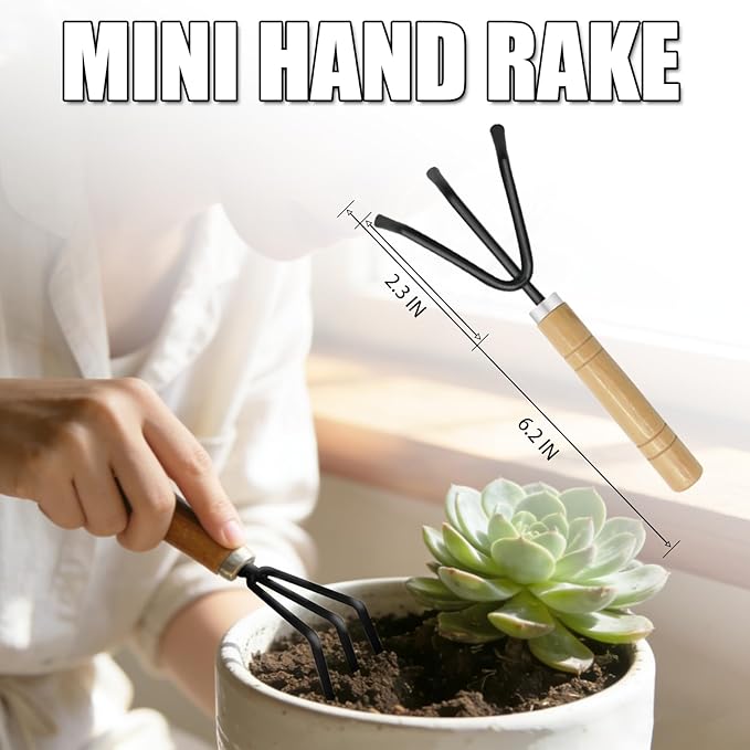 Garden Tools Set, 6-Piece Gardening Hand Tools, Gardening Kit for Women and Men