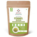 Spicy Pantry Fennel Seeds Whole - Foeniculum vulgare - 100% Natural - Resealable Bag - Great for Tea, Cooking, and Baking - 4 oz