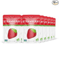 Nature’s Turn Freeze-Dried Strawberry Crisps – Healthy, Gluten-Free, Crispy & Delicious, Plant-Based Snack, Ideal for Cereal, Smoothies, School Lunches, & On-the-Go, Bags of 12 (0.53 oz Each)