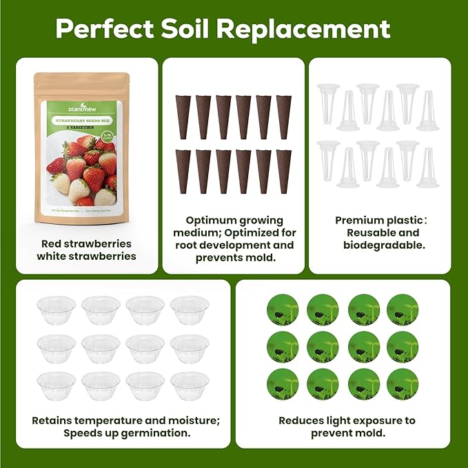 Hydroponic Seed Pod Kit – 12 Pods Seed Starter Kit for Indoor Garden, Compatible with Most Hydroponic Systems, Easy to Grow, High Germination