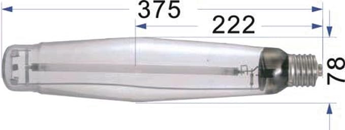 HPS 1000W Pressure Sodium Grow Light Bulb High PAR Enhanced Warm Light Spectrums CCT 2100K Lamp for Plants, 1000W High Pressure Sodium Grow Light