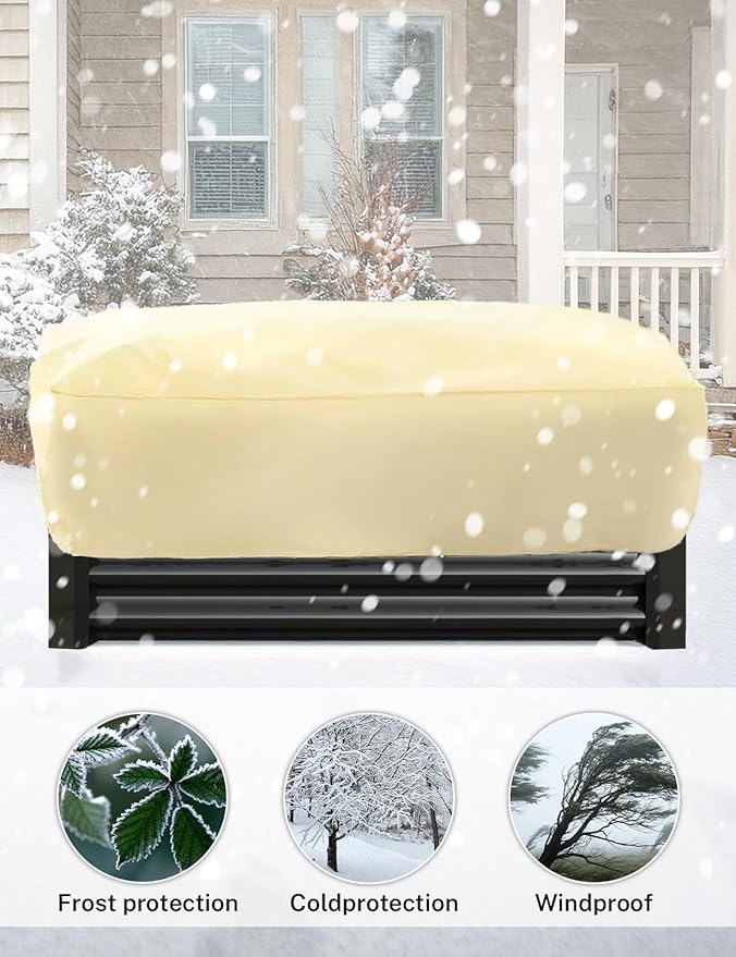 2 Pack Plant Covers Freeze Protection, Plant Frost Protection Covers, Winter Plant Covers, Plant Protection Wrap Cover, Reusable Frost Cloths for Outdoor Plant, with Drawstring (59"x17.7"x15.7")