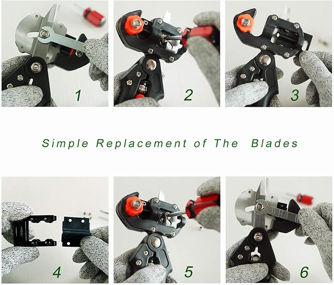 Professional Grafting Tool Kit - 3-in-1 Pruner with SK5 Blades, Grafting Knife, Tapes, Labels & Clips - Fruit Tree Grafting Supplies for Apples, Peaches, Grapes (Gardening Grafting Tools)