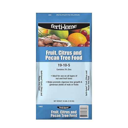 Fertilome (13822) Fruit, Citrus and Pecan Tree Food 19-10-5 (16 lbs.)