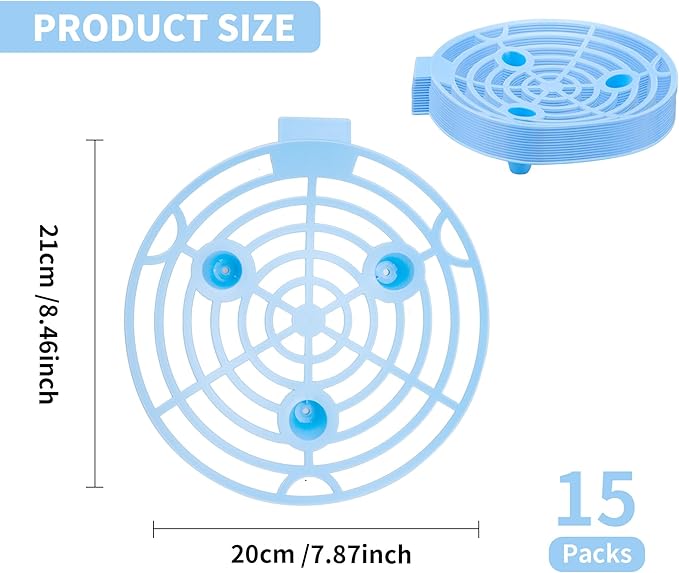 15 Pack Melon Cradle for Garden Pumpkin Support Stand Trellis,Avoid Ground Rot,Plastic Plant & Garden Support for Pumpkin Watermelons Squash Strawberries(Blue)