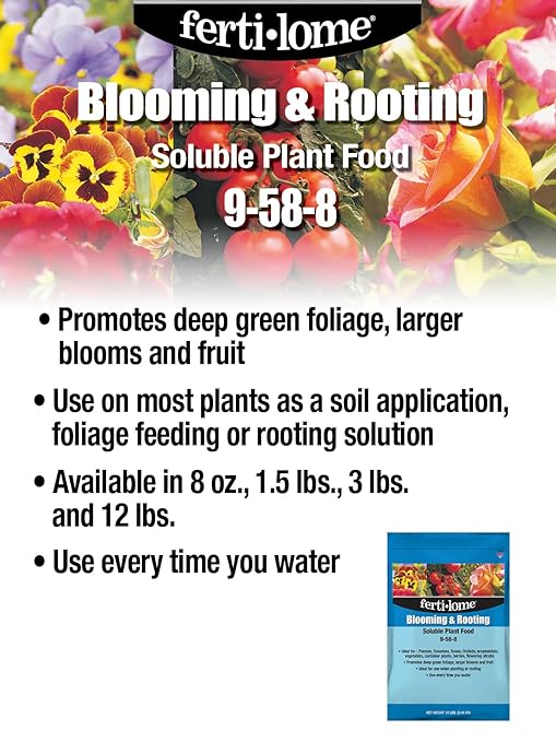 Fertilome (11778) Blooming & Rooting Soluble Plant Food 9-58-8 (8 oz)