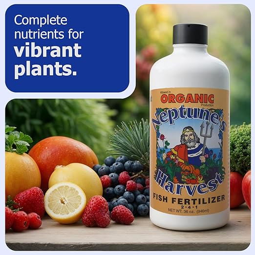 Neptune's Harvest Organic Plant Fertilizer | Liquid Fertilizer for Lawn, Garden & Houseplant | Rich in Essential Nutrients | Hydrolyzed Fish 2-4-1 (Quart) + Tomato & Veg Plant Food 2-4-2 (Quart)