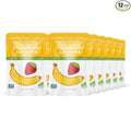 Nature’s Turn Freeze-Dried Strawberry Banana Crisps – Healthy, Gluten-Free, Crispy & Delicious, Plant-Based Snack, Ideal for Cereal, Smoothies, School Lunches, & On-the-Go, Bags of 12 (0.53 oz Each)