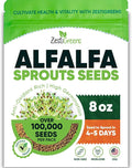 Premium USA Alfalfa Seeds for Sprouting & Microgreens with High Germination Rate. (8oz)