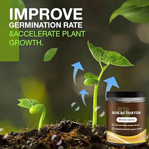 Soil Activators,Organic Soil Activators and Plant Fertilizers,Garden Beds for Cultivation,Potting Mix and Seedling Compost, Promoting Plant Rooting 60g（ 2PCS）