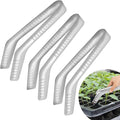 3PCS Seedling Transplant Tongs Stainless Steel Seedling Starters Remove Tongs Seedling Transplanting Tool Seedling Easy Transplanter with Anti-Slip Grasp Tips to Reduce Damage to Roots