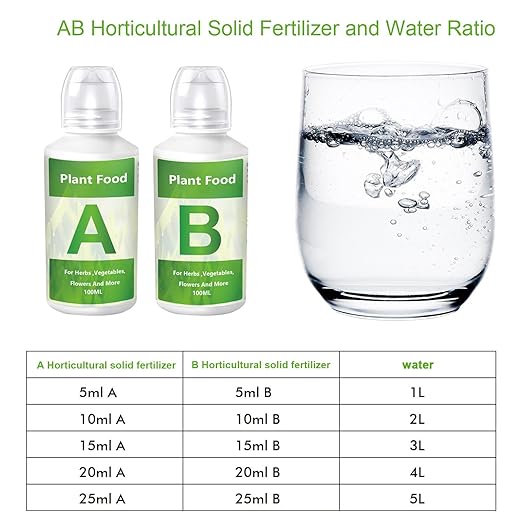 Liquid Fertilizer for Plants, Hydroponic Fertilizer, Hydroponic Nutrients Plant Food, Plant Growth Plant Food for Hydroponics Growing System
