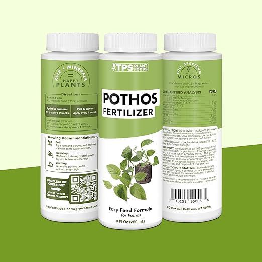 Pothos Fertilizer – Liquid Plant Food for Lush Growth, Stronger Roots & Vibrant Leaves, 32 oz