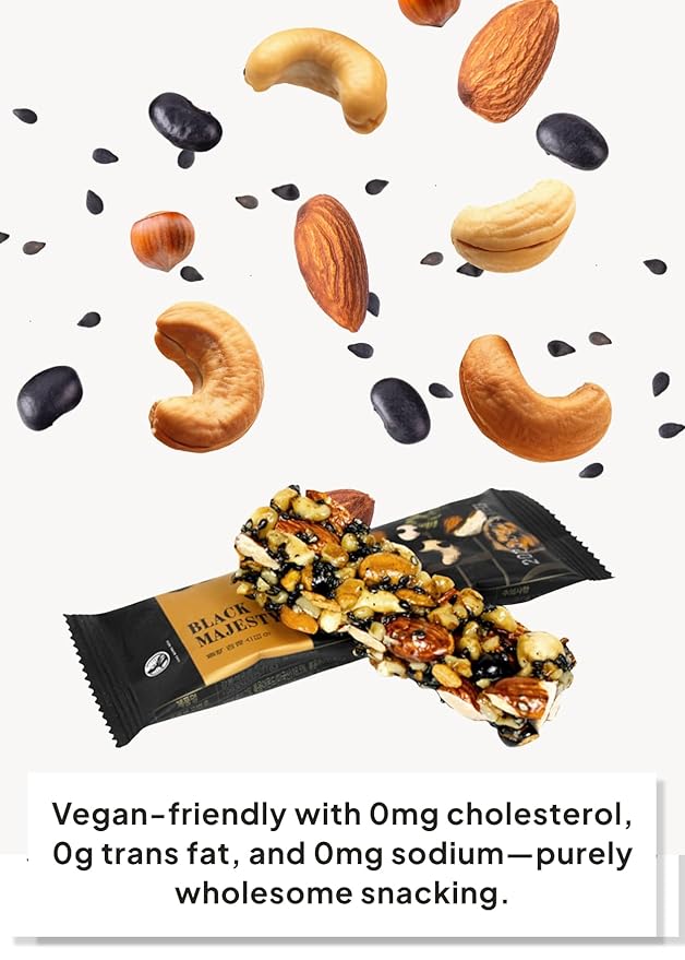 KFOOD Korean Food KANG BONG SEOK, Master Jocheong Gangjeong Bar, Nut Bars, Energy Bars, Breakfast Cereal Bar, Healthy Korean Snacks, Asian Snacks 0.71oz, 25 Counts