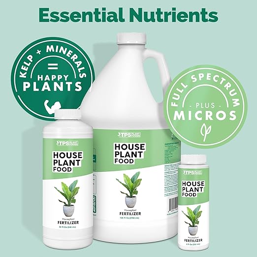 Houseplant Fertilizer – Liquid Plant Food for Lush Growth, Rich Green Leaves & Stronger Root Development, 8 oz