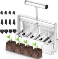 Manual Soil Block Maker Micro Soil Blocker Set 2 inch Soil Block Soil Blocking Tool for Seed Stater Tray