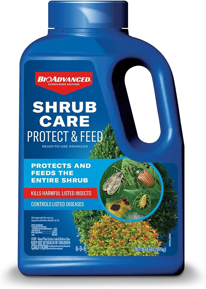 BioAdvanced Shrub Care Protect & Feed, Granules, 4 lb.