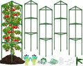 Tomato Cages for Garden, 4 Pack Tomato Cage Trellis, Garden Cage Heavy Duty Tomato Stake Support, Garden Stakes Plant Cage for Pots Plants Vegetables