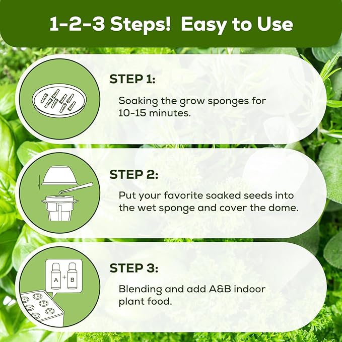 Hydroponic Seed Pod Kit – 12 Pods Seed Starter Kit for Indoor Garden, Compatible with Most Hydroponic Systems, Easy to Grow, High Germination