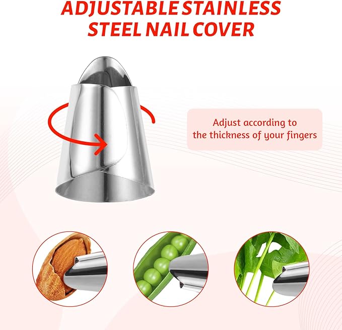 16 Pcs Thumb Knife for Gardeners,Multifunctional Gardening Thumb Knife Tool Set,Portable Garden Finger Cutter for Plant Vegetable Fruit Picking,Trimming,Harvesting, Red