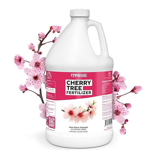 Cherry Tree Fertilizer – Liquid Plant Food for More Blossoms, Better Fruit Set & Stronger Roots, 1 Gallon