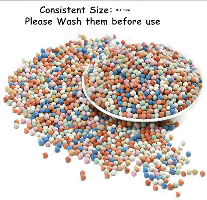 180g Garden Soil,Clay Pebbles Gardening Ceramsite Orchid Rocks Drainage Water Purification Ceramsite Decor Cultivation Soil Stone Horticultural Grade for Soil Hydroponics Aquaponics,Diameter 8-10mm