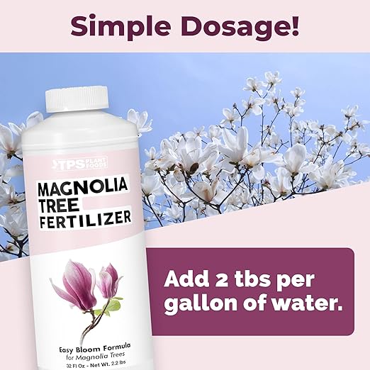 Magnolia Tree Fertilizer – Liquid Plant Food for More Blooms, Rich Green Leaves & Stronger Root Development, 32 oz
