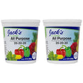 Jack's Classic 20-20-20 All Purpose Water-Soluble Fertilizer with Micronutrients to Provide General Growth on All Plants, 1.5lbs, 2 Pack