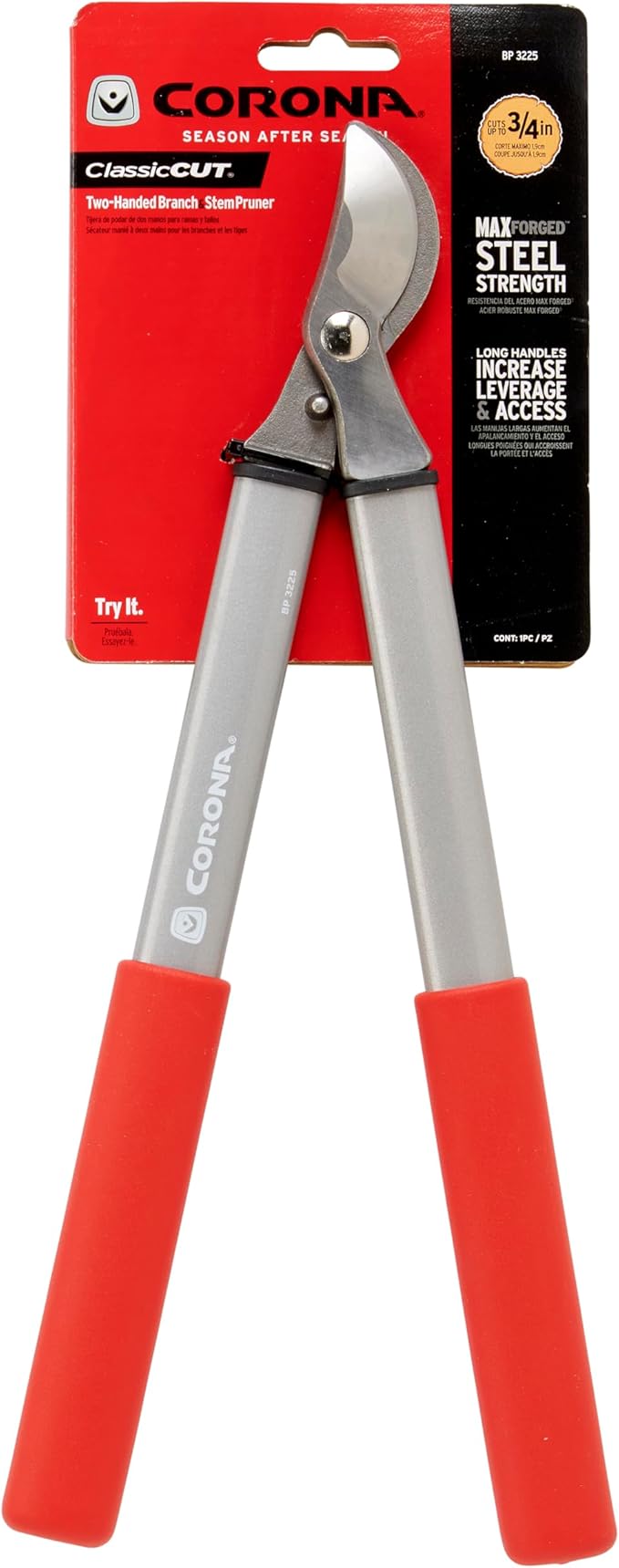 Corona Tools Forged Steel ClassicCUT Bypass Hand Pruner – 3/4-inch Cut Capacity Heavy-Duty Garden Pruning Shears for Tree, Shrub & Plant Trimming