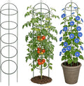 Garden Obelisk Trellis for Climbing Plants 5.7/4.5FT Heavy Duty Metal & Rustproof Plant Climbing Support for Garden Indoor Outdoor Potted Plant Flowers Fruits Vegetable Vines (5.7FT / 2Pack)