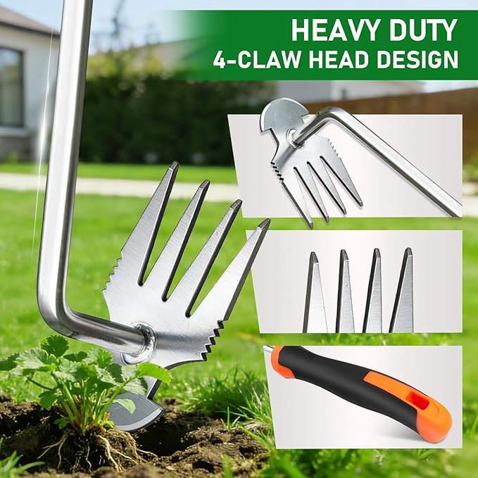 Weed Remover Tool,Portable Garden Weeder Tool,Weeding Tools,for Garden Hand Tools for Vegetable Gardening Backyard Farm Planting & Uprooting Weeding Tool