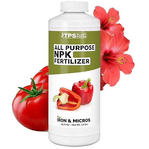 All Purpose NPK Fertilizer – Complete Liquid Plant Food for Balanced Nutrition, Vigorous Growth & Strong Root Development, 32 oz