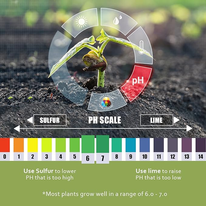 Earth Science Fast Acting Sulfur Granules – 2.5lb – Soil pH Reducer, Lowers pH Instantly, Reduces Nutrient Runoff, Improves Growth & Color for Acid-Loving Plants, Long-Lasting Lawn Care Supplement