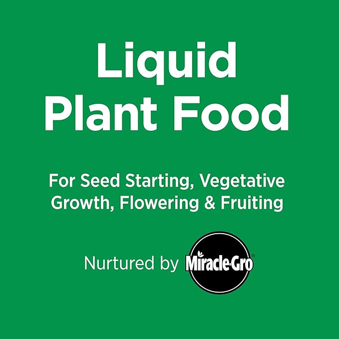 Miracle-Gro AeroGarden Liquid Plant Fertilizer for Use in AeroGarden Hydroponic Indoor Garden, 3 fl. oz.