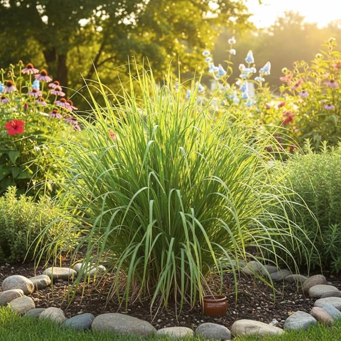 Lemongrass Live Plants, Lemongrass Plants Live, Lemon Grass Live Plant, Well Rooted Lemongrass Herb Seedling for Outdoor Growing, 4 to 6 Inches Tall (Set 2)