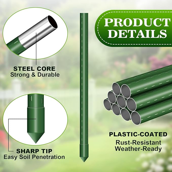 NNG 6 Packs 48 inches Tomato Cages with 10 Gallon Grow Bags,Garden Plant Support Cages,Plant Tower Stakes Garden Trellis for Climbing Plants,Tomato Plant Trellis for Vegetable Fruits Vines