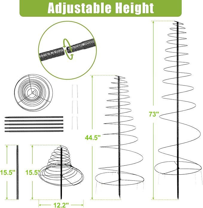 Trellis for Climbing Plants Outdoor or Indoor,48inch Tall Garden Trellis for Climbing Plants,Metal Plants Trellis Support for Vine Vegetables,Flowers