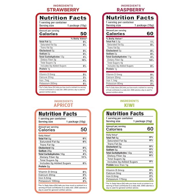 Nature’s Turn Freeze-Dried Fruit Crisps – Healthy, Gluten-Free, Crispy & Delicious, Plant-Based Snack, Ideal for Cereal, Smoothies, School Lunches, & On-the-Go, Sour Variety, Bags of 16 (0.53 oz Each)
