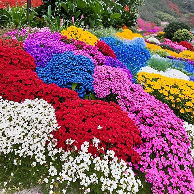 15500+ Mix Magic Perennial Creeping Thyme Seeds for Planting, Thymus Serpyllum Heirloom, Ground Cover Plants