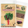 Organic Chard Seeds, APPR. 225, Rainbow Swiss Chard, Heirloom Vegetable Seeds, Certified Organic, Non GMO, Non Hybrid, USA