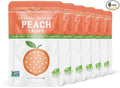 Nature’s Turn Freeze-Dried Peach Crisps – Healthy, Gluten-Free, Crispy & Delicious, Plant-Based Snack, Ideal for Cereal, Smoothies, School Lunches, & On-the-Go, Bags of 6 (0.53 oz Each)