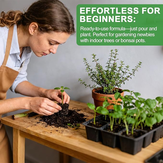 Organic Seed Starter Soil and Potting Mix 2qt ，100% Natural,Promotes Rapid Rooting & Germination