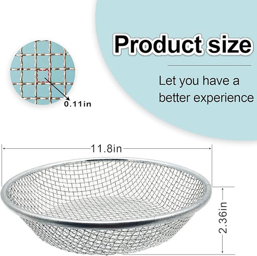 1/8 Inch Soil Sifter for Gardening, Rock Sifter for 5gallon,Compost Sifter Dirt Sifter,Captures Dirt Rocks Sawdust