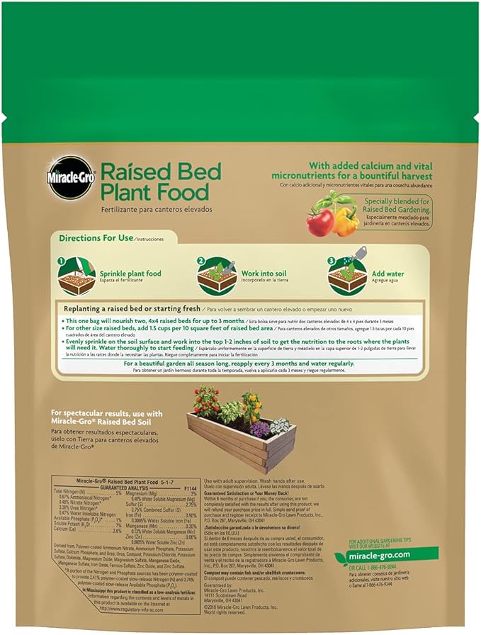 Miracle-Gro Raised Bed Plant Food, 2-Pound