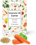 Woods Creek Seeds: Imperator 58 Carrot Seeds for Planting - Over 1,000 Heirloom Carrot Seed Pack - Non-GMO Carrots Seeds for Planting Outdoors or Indoors - Beginner Friendly Vegetable Gardening