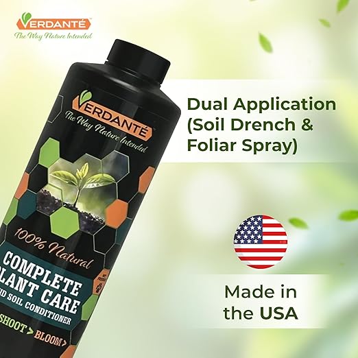 VERDANTÉ Complete Plant Care Liquid Soil Conditioner – Improve Lawn & Garden Health - Versatile Soil Conditioner for Lawns & Gardens - Simple Lawn and Garden Solutions - 2 Qt.