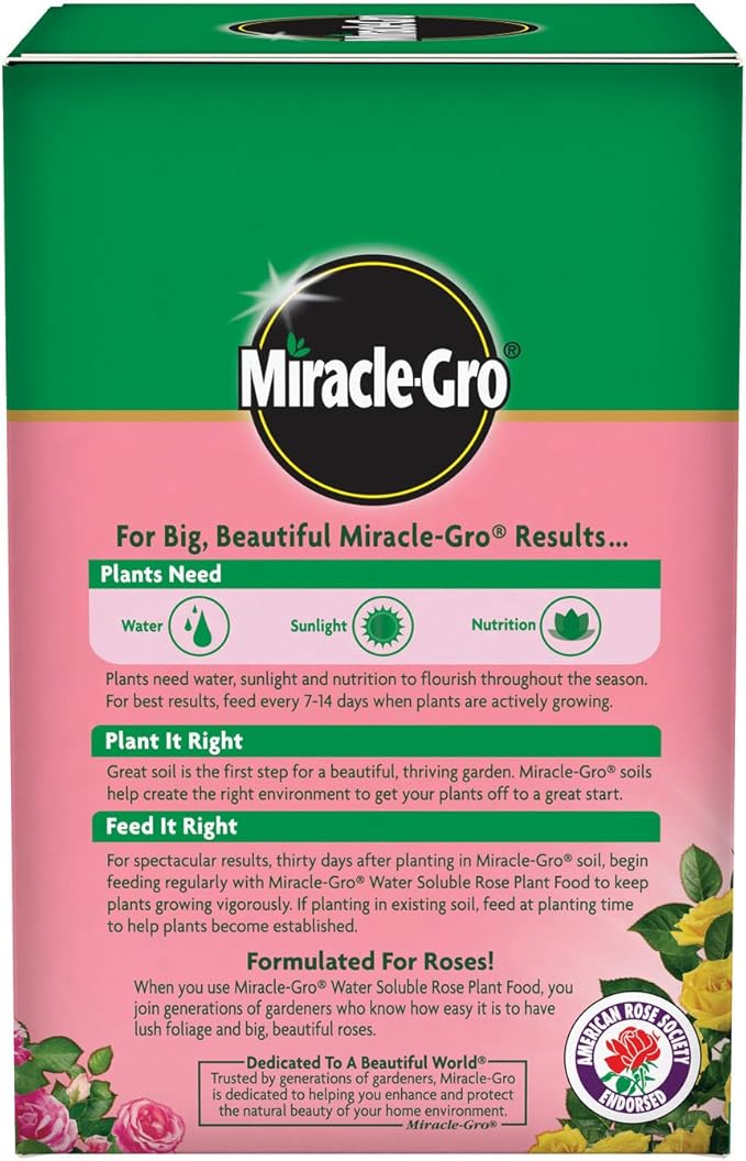 Miracle-Gro Water Soluble Rose Plant Food 1.5 lbs., 2-Pack