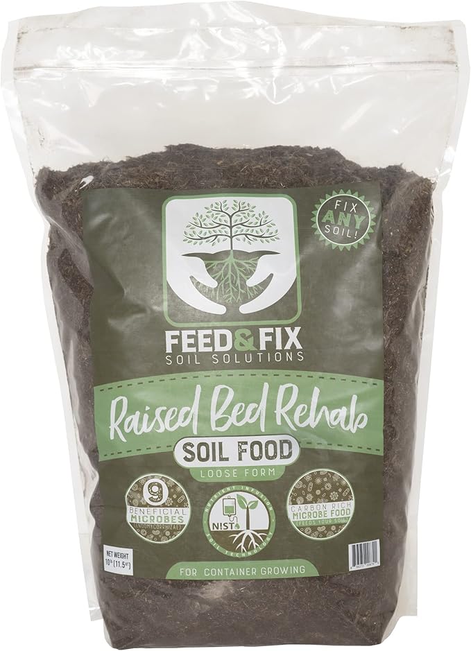 Raised Bed Rehab Potting Garden Soil for Growing (10 Pound Bag)